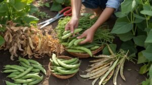 Harvesting Cowpeas